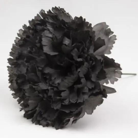 フラメンコ　お花ポンポンフレコ ブラック　クロチェ編み　クキージョフレコ フラメンコの花 セビリアモデル ブラック | FlamencoExport
